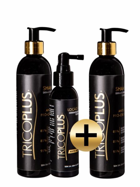 Combo Homem 2 meses (2 Shampoos + 1 Loção)