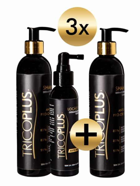 Combo Homem 6 meses (6 Shampoos + 3 Loções)